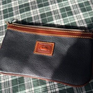 Dooney & Bourke Black and Brown wristlet
